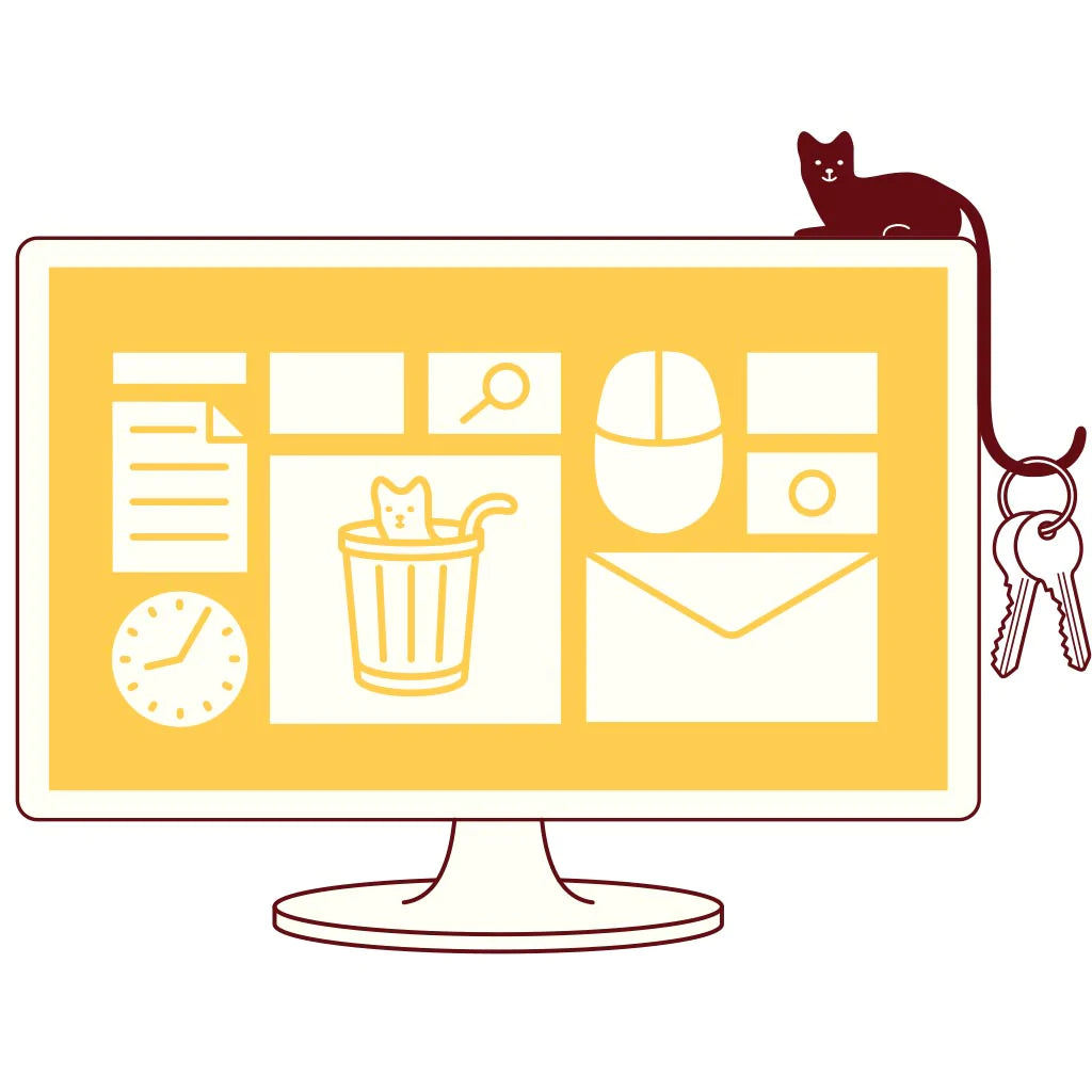 Ginger screen hook - wit | Monkey Business