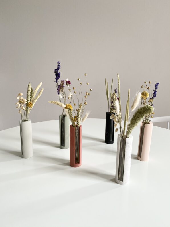 Lily vaasje/stekjeshouder- silver green | House Raccoon