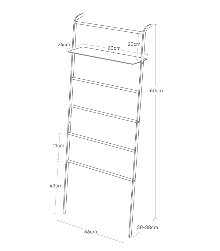 Ladder met legplank | Yamazaki - de inKijk