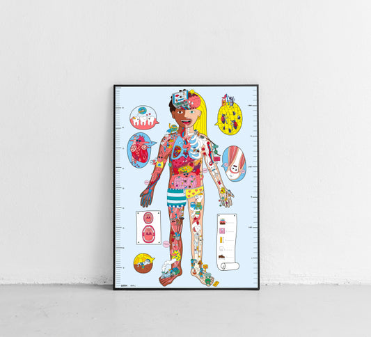 My Body-Sticker Poster | Omy - de inKijk