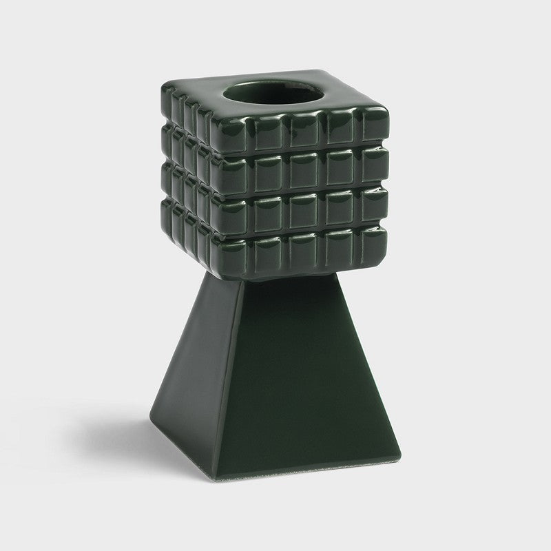 Kaarsenhouder stack green | &Klevering