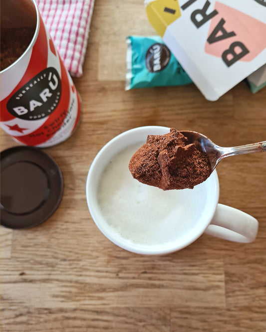 Swirly hot chocolate powder | Barú - de inKijk