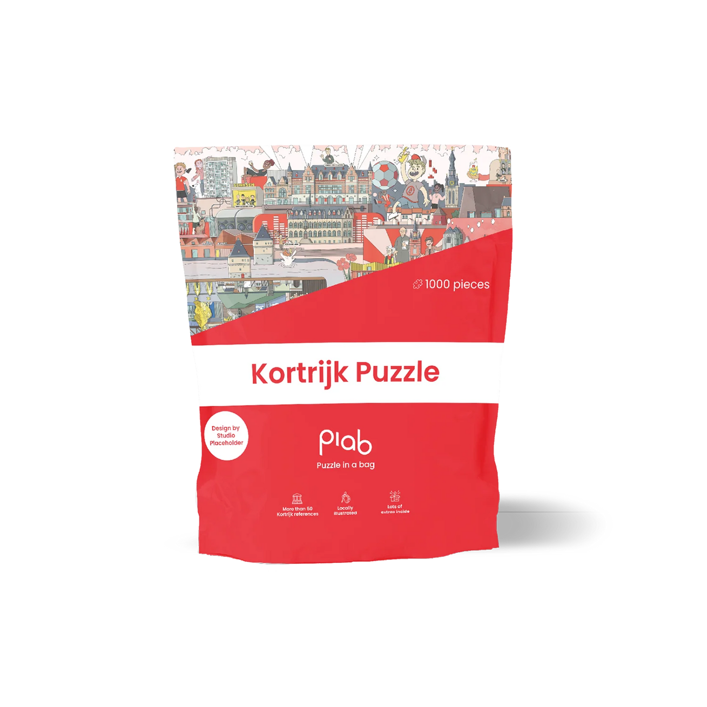 KORTRIJK puzzel | Puzzle in a bag