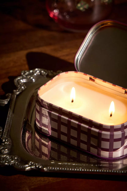 Bistro printed tin candle - Christmas Pudding | Paddywax
