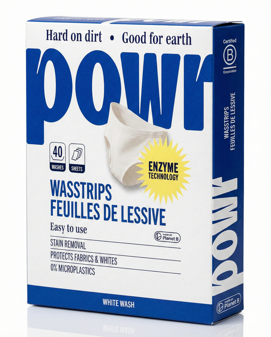POWR - Wasstrips - witte was - 40 wasbeurten | Wondr Care