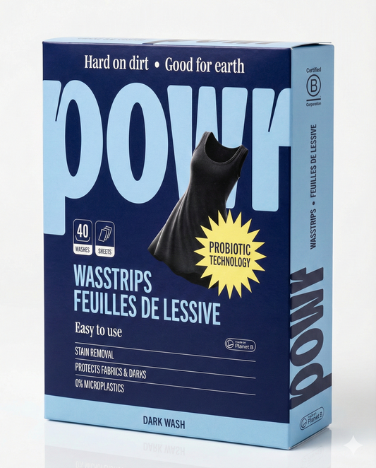 POWR - Wasstrips - donkere was - 40 wasbeurten | Wondr Care