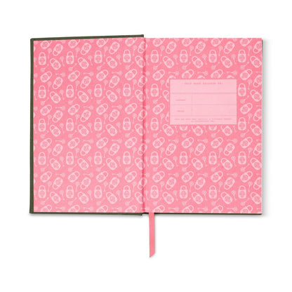 Vintage book - inspired journal - What happens in book club | Designworks Ink