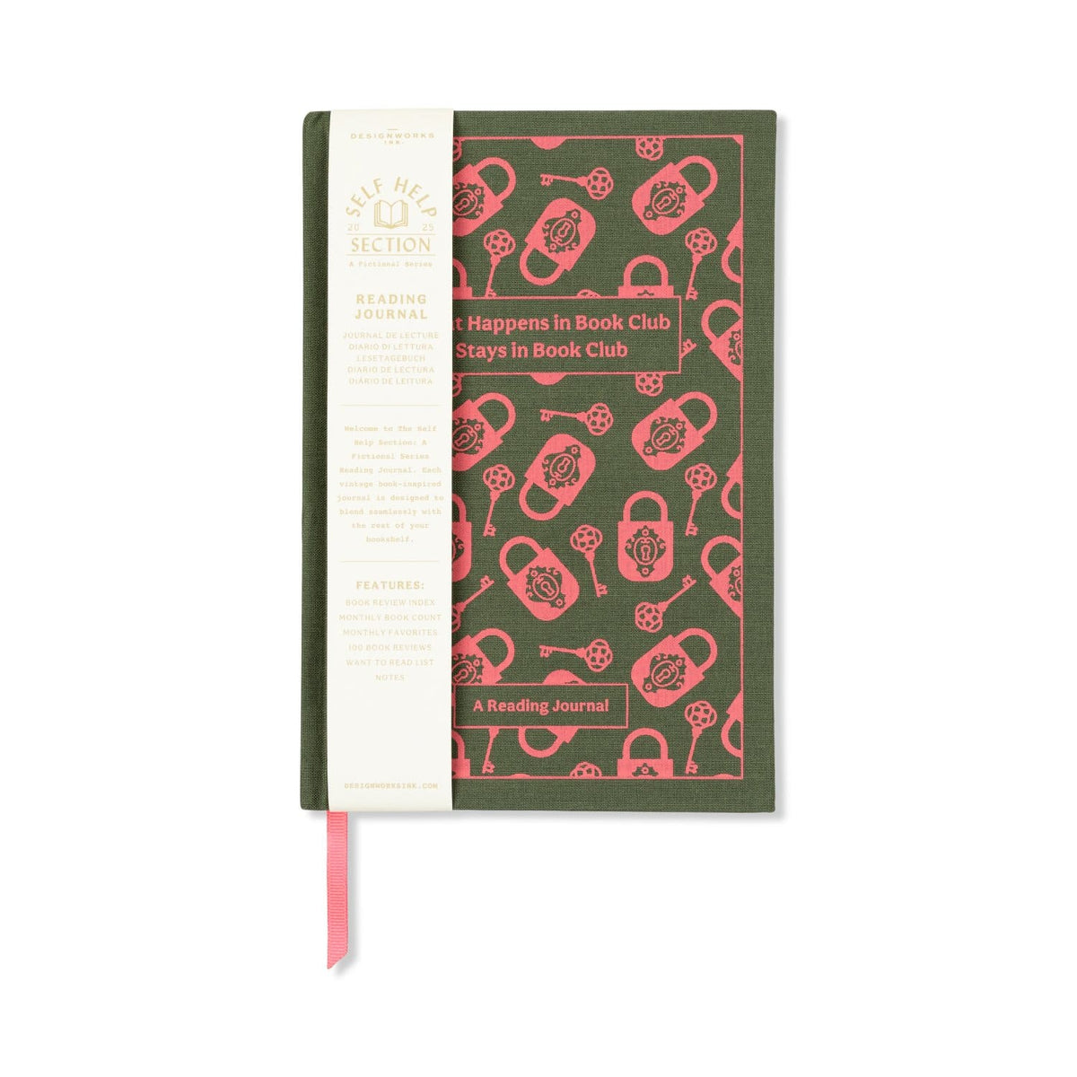 Vintage book - inspired journal - What happens in book club | Designworks Ink