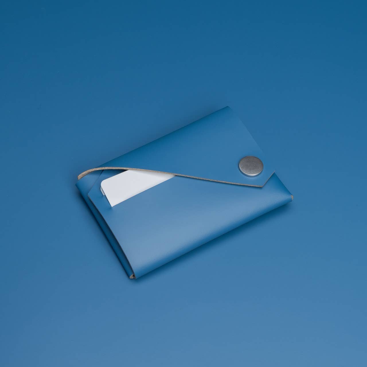 Wallet - Blue - Recycled Leather | LEMUR