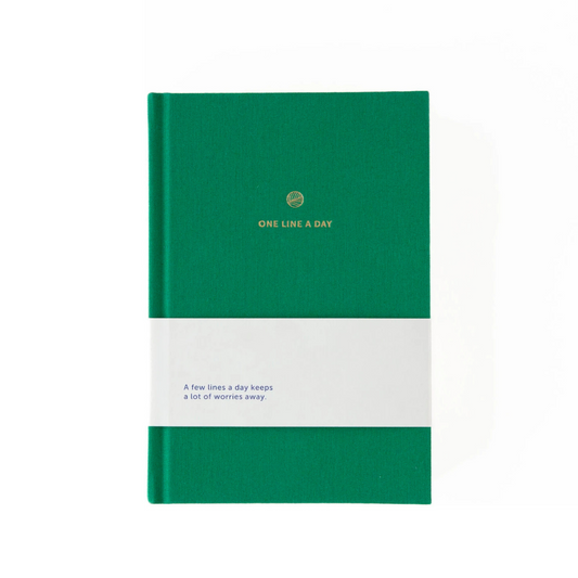 One Line a Day - Linen Emerald | A-Journal