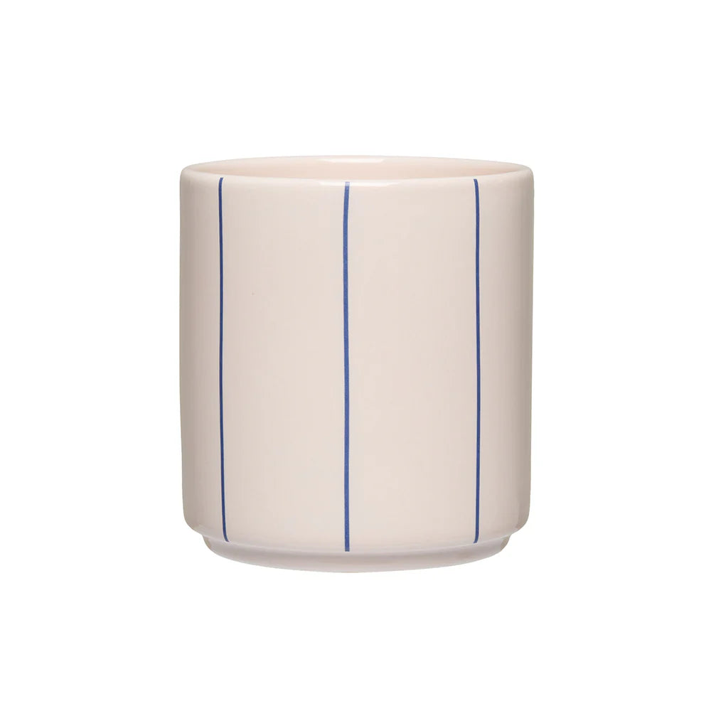 Pyjamas Cup - Midnight Blue Stripes | Design Letters