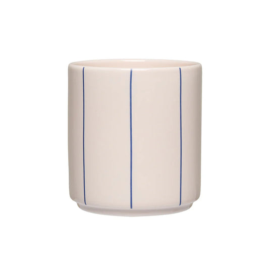 Pyjamas Cup - Midnight Blue Stripes | Design Letters