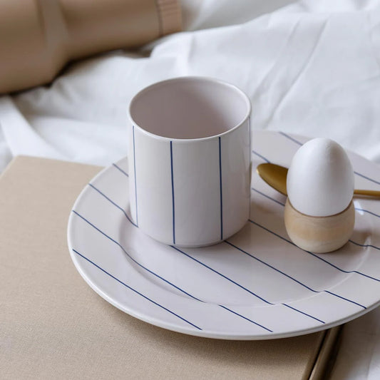 Pyjamas Cup - Midnight Blue Stripes | Design Letters