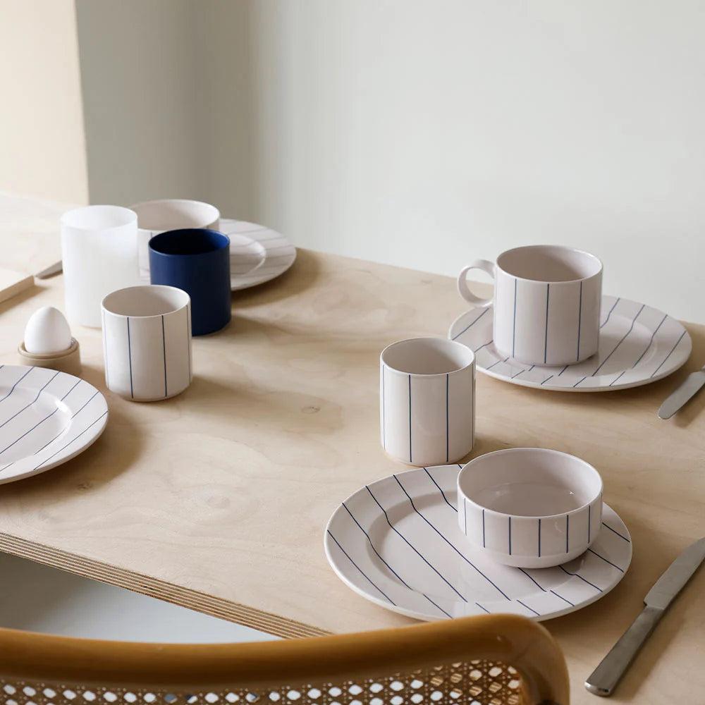 Pyjamas Bowl - Midnight Blue Stripes | Design Letters