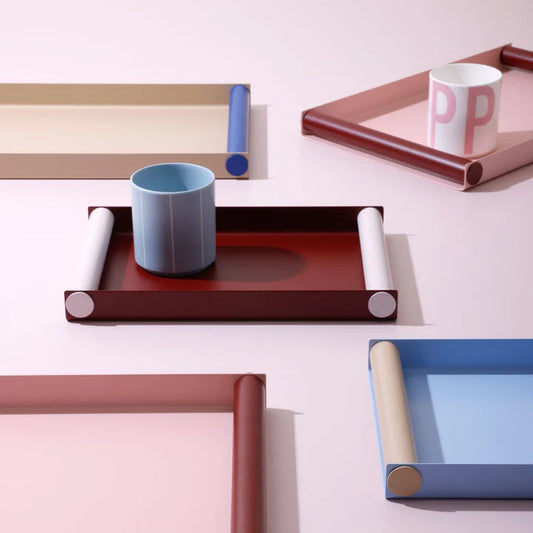 Ray Tray Medium - Burgundy / Pink | Design Letters