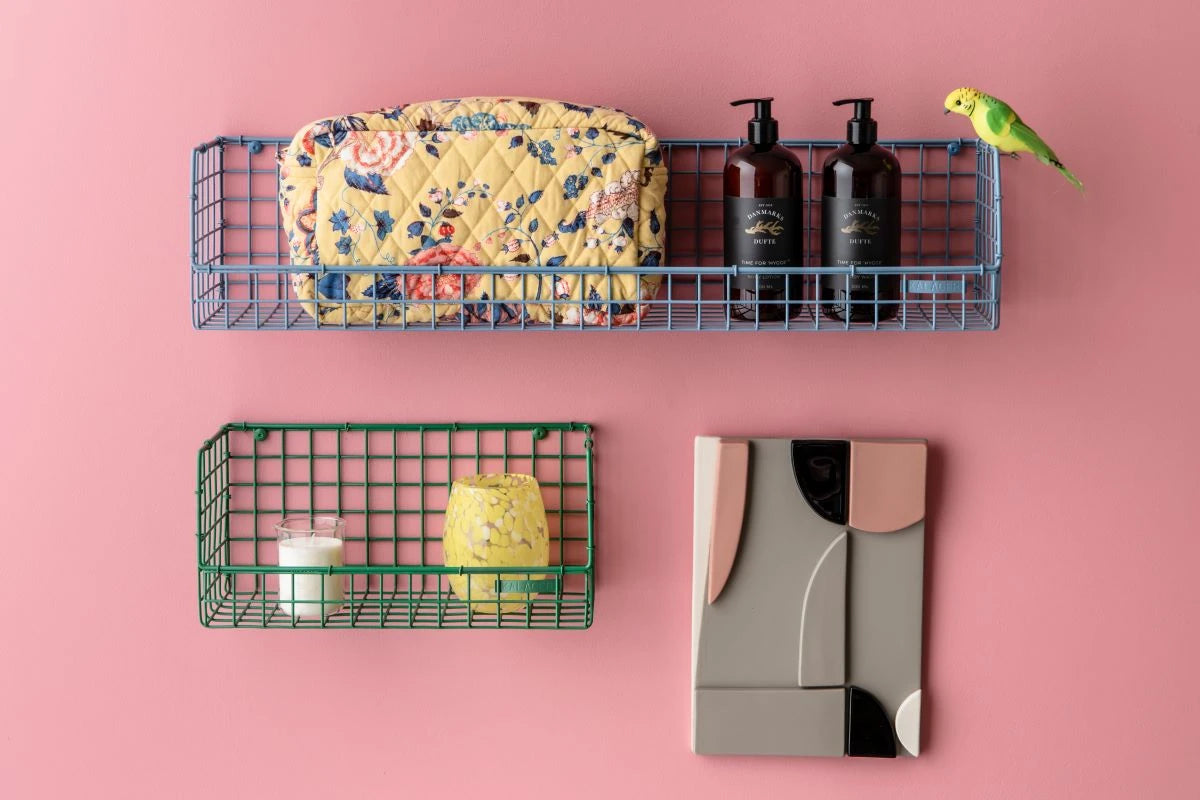Wire shelf medium - pink | Kalager Design - de inKijk