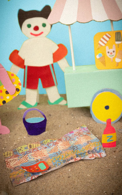 Beach towel - edition 119 - Odette's day at the beach| Foekje Fleur