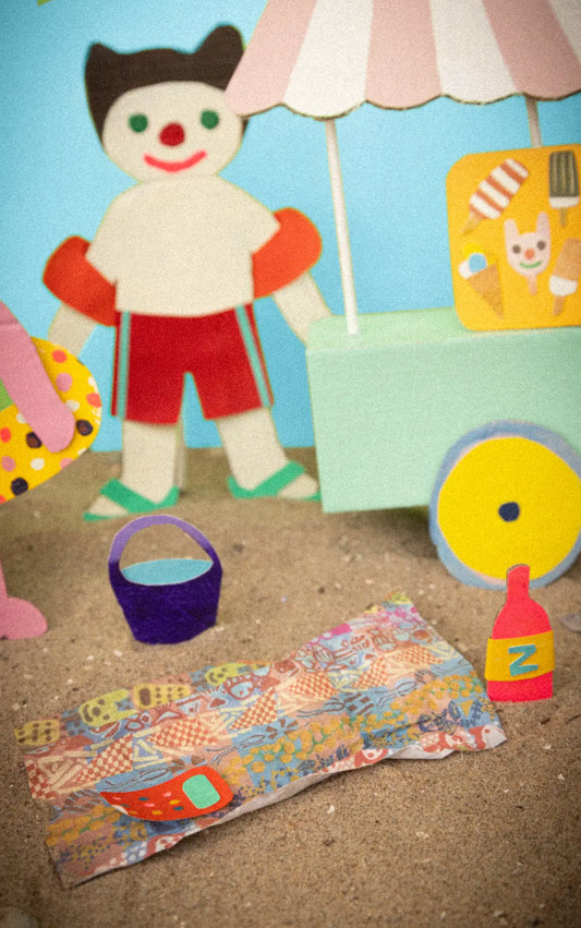Beach towel - edition 119 - Odette's day at the beach| Foekje Fleur