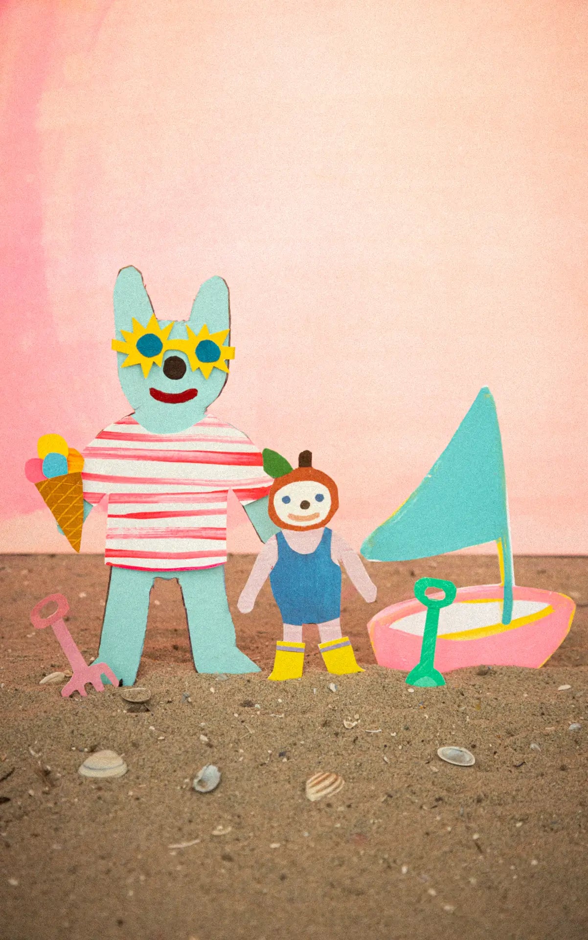Beach towel - edition 119 - Odette's day at the beach| Foekje Fleur