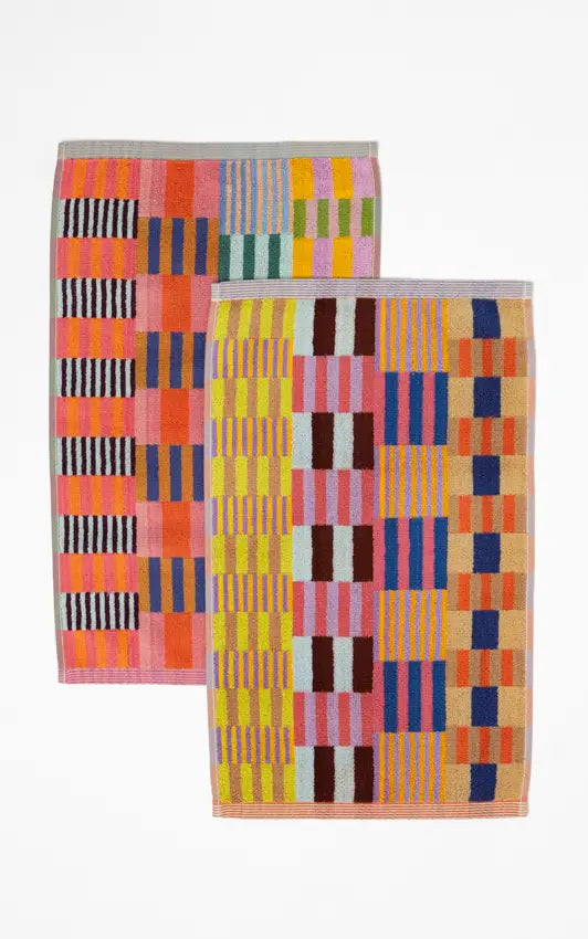 Guest towel duo - edition 124 - tulip quilt | Foekje Fleur