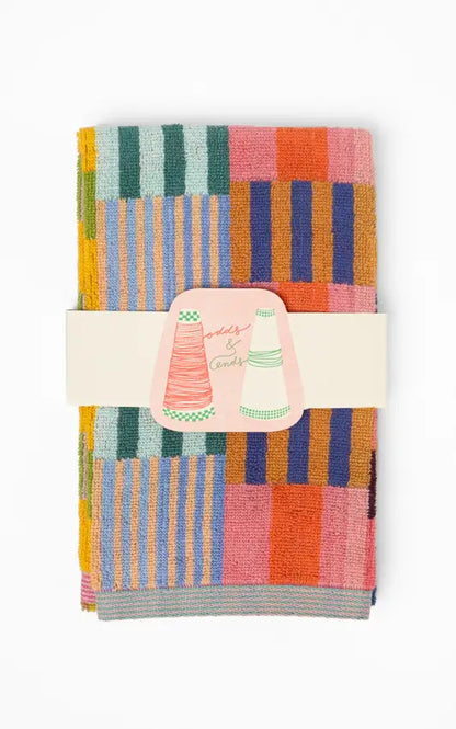 Guest towel duo - edition 124 - tulip quilt | Foekje Fleur