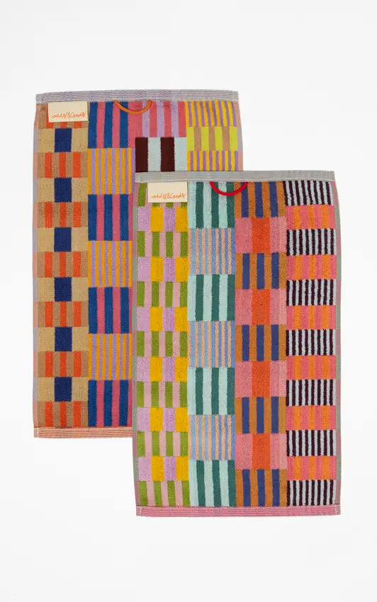 Guest towel duo - edition 124 - tulip quilt | Foekje Fleur