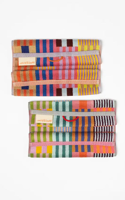 Guest towel duo - edition 124 - tulip quilt | Foekje Fleur