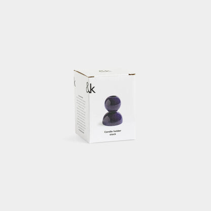 Kaarsenhouder Stack - Violet | &Klevering - de inKijk