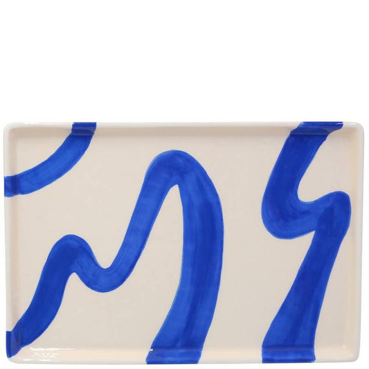 Tray Alejandro - Spanish Swirls Blue | Que Rico