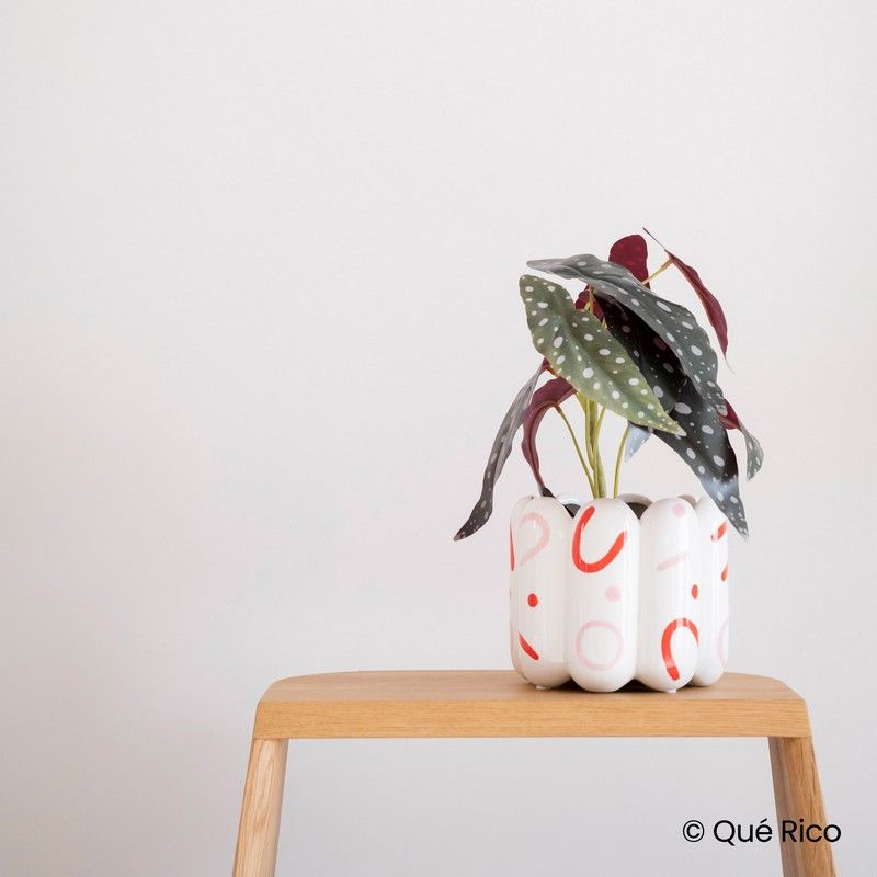 Plant Pot Maia - circus stripes | Que Rico - de inKijk