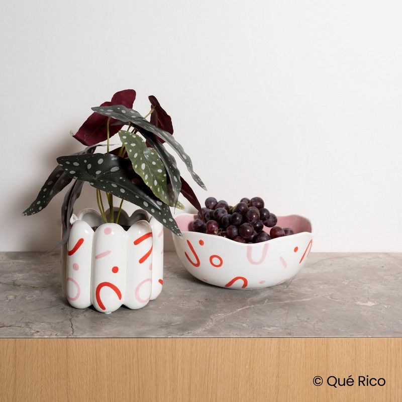 Plant Pot Maia - circus stripes | Que Rico - de inKijk