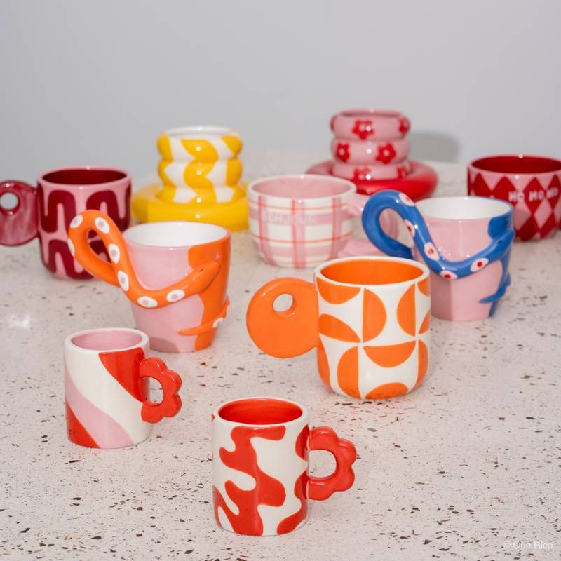 Mug Leonor - Groovy Grids | Que Rico