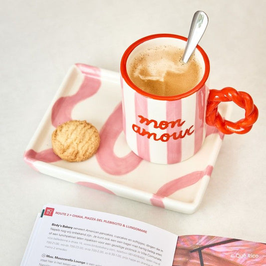 Tray Javier - Spanish Swirls Pink | Que Rico