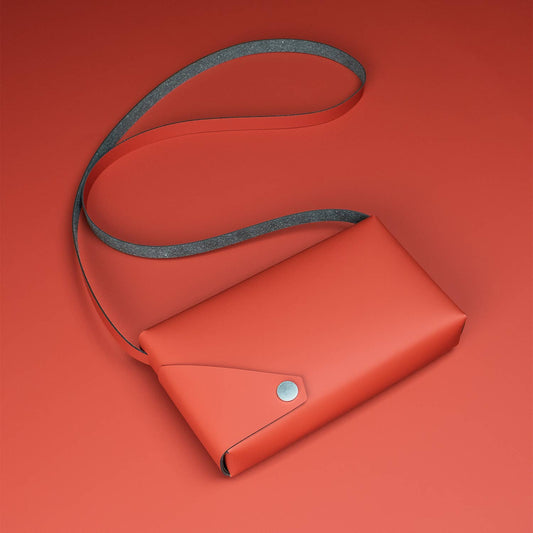 S Bag - Red - Recyled Leather | LEMUR