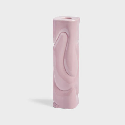 Kaarsenhouder Puffy - Pink | &Klevering - de inKijk