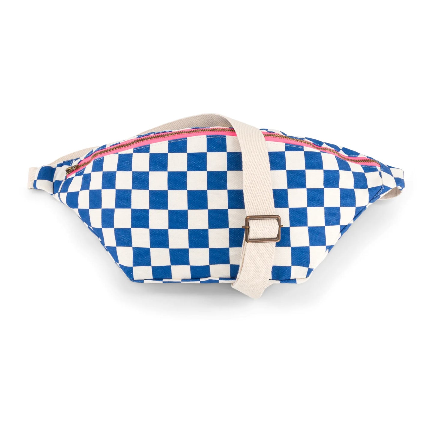 Bum bag - Checkered Navy Blue/Ecru | Rose in April