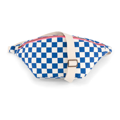 Bum bag - Checkered Navy Blue/Ecru | Rose in April