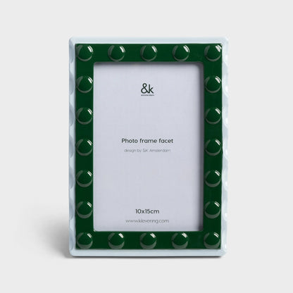 Photoframe facet rectangle - large blue | &Klevering