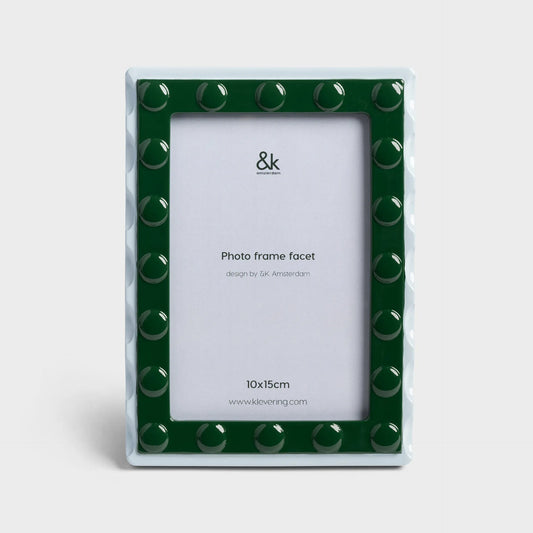 Photoframe facet rectangle - large blue | &Klevering
