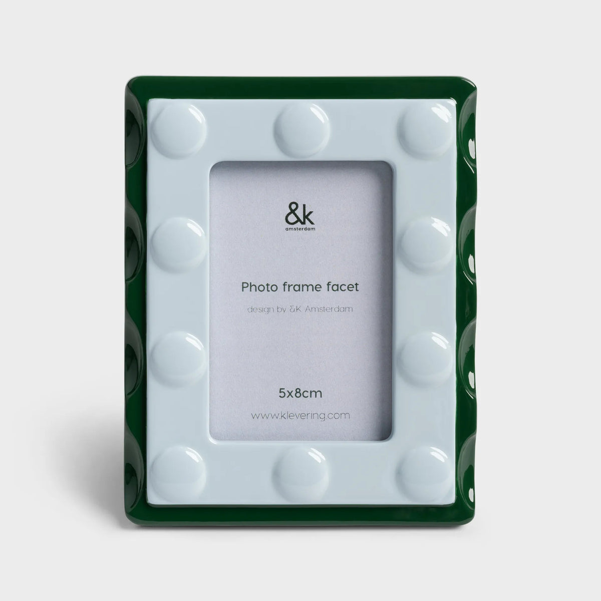 Photoframe facet rectangle - small blue | &Klevering