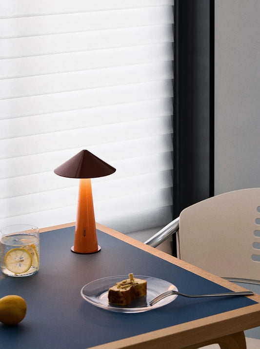 Tipsy Portable Lamp - small - Rusty Red/Orange | Fine Lumens