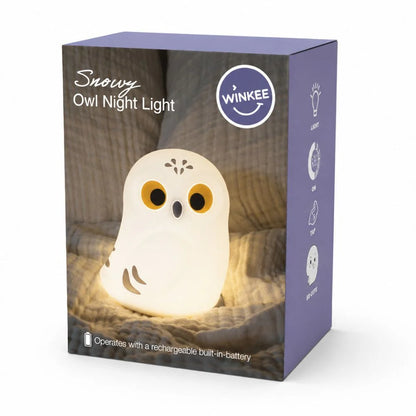 Silicone Nightlight Owl Snowy | Winkee Design