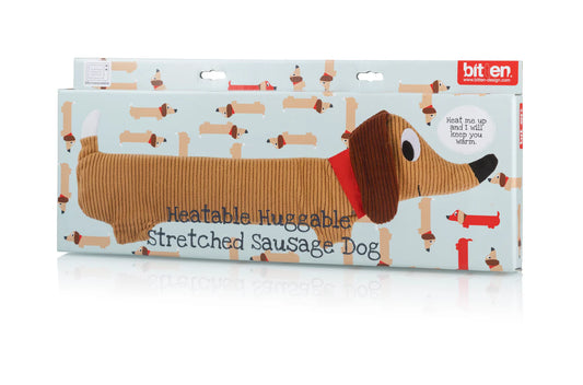 Heatable Huggable Stretched Sausage Dog | Bitten design