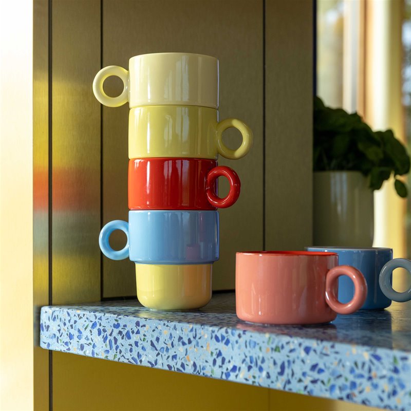Mug Chiquito - Red Large - Set of 2 | &Klevering