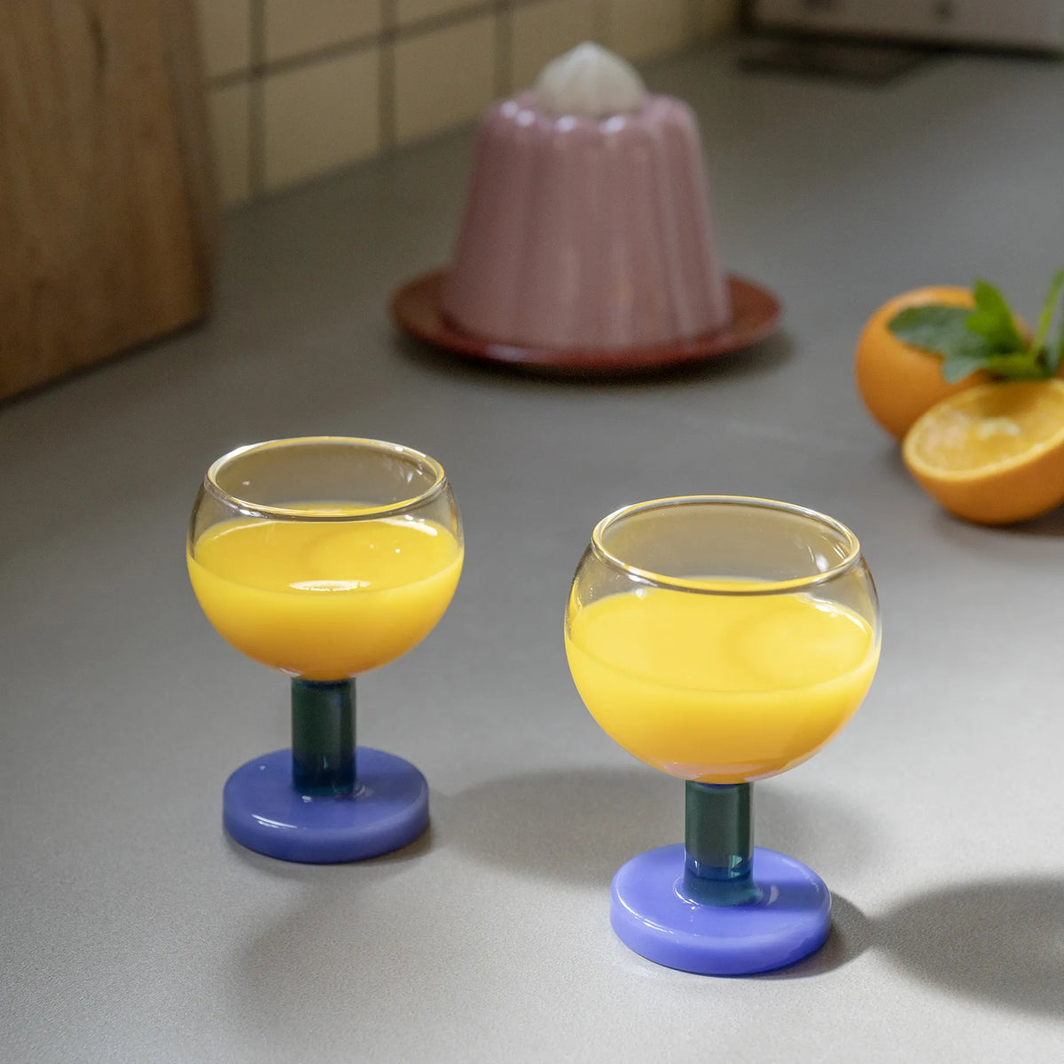 Glass Cantine - Blue - set of 2 | &Klevering