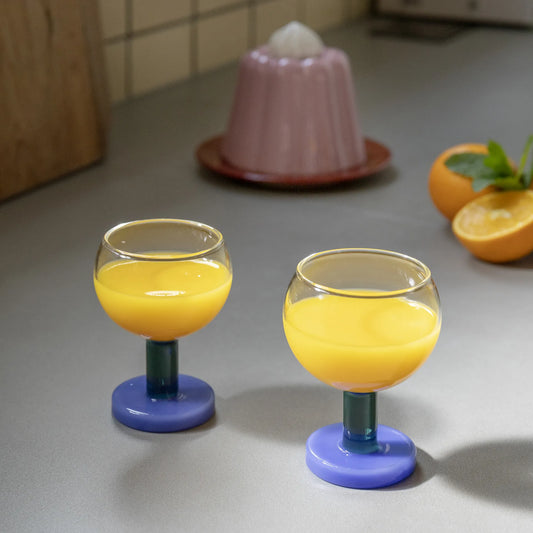 Glass Cantine - Blue - set of 2 | &Klevering