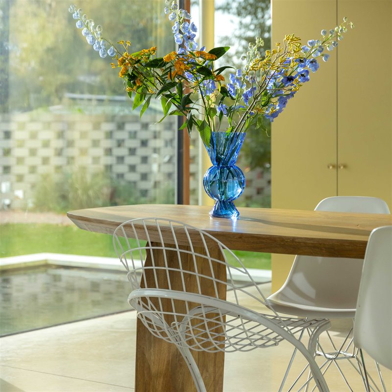 Vase Rhombic Glass - Blue | &Klevering