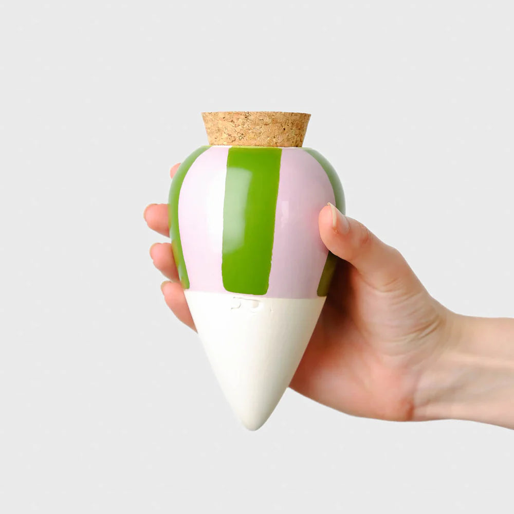 Hydrating Olla - Green and Lila striped | Pepin