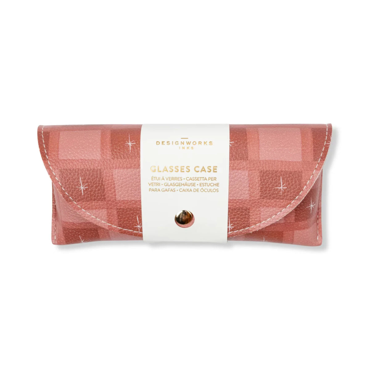 Printed Glasses Case - Check | Designworks Ink