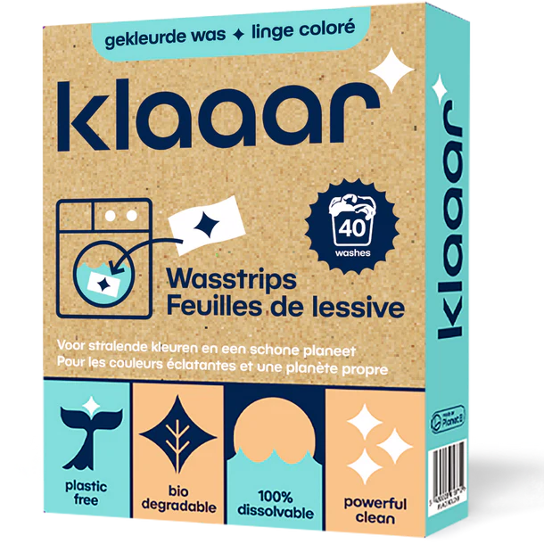 Klaaar wasstrips voor gekleurde was ( 40 wasbeurten ) | Wondr Care - de inKijk